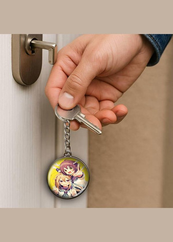 Набор подвеска (кулон) и брелок Аниме Моя подруга-олениха Нокотан #01 (подарочный набор) No Brand (332633560)