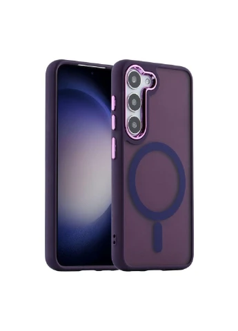 Чохол TPU+PC Magnetic Color with Magsafe для Samsung Galaxy S23 5G (S911) Dark Purple Space (383410913)