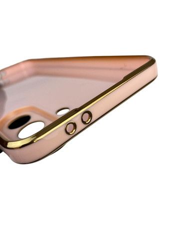 Чохол для Galaxy A36 5G (SM-A366U) з кільцем-підставкою із золотою окантовкою на самсунг а36 пудровий gs1 Samsung (366229855)