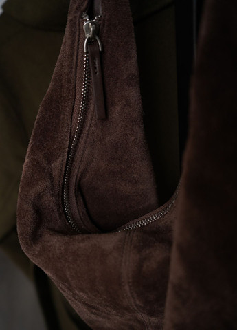 Стильная замшевая сумка-хобо из натуральной кожи One (368791444)