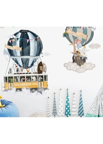 Декоративные наклейки Звери на воздушном шаре (лист 60 х 90 см) Б156-4 YH-AB No Brand (355947874)