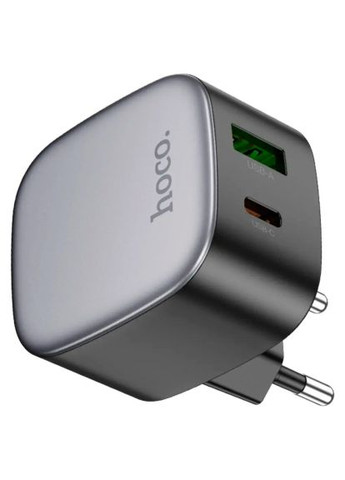 Зарядное устройство (6942007617451) Hoco CS32A Rise 1xUSB-C PD20W + 1xUSB QC3.0 Black (370016079)