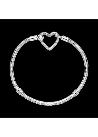 Серебряный Браслет Пандора с открывающейся застежкой-сердцем 599539C00 Kabluchka (355347416)
