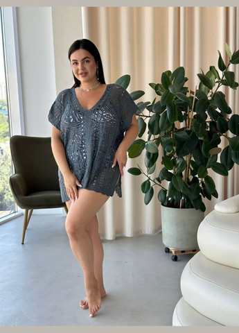 Жіноча пляжна туніка-сукня 669/1 No Brand oversize (298289652)