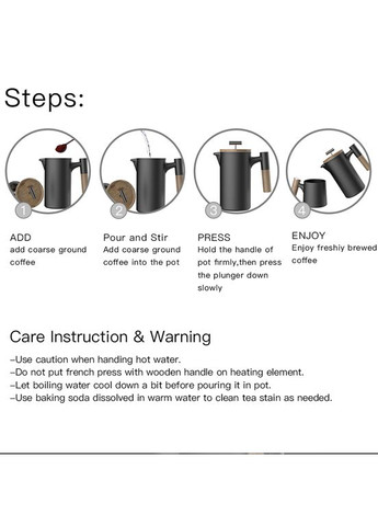 Керамічний френч-прес Bright Moon, 600 мл DHPO (305016978)