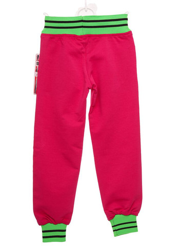 Розовые летние джоггеры штаны для девочки трикотажные в-9 розовый 122 см (37398) BABYKROHA