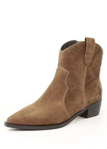 Осенние замшевые демисезонные ботинки казаки It-Girl из натуральной замши