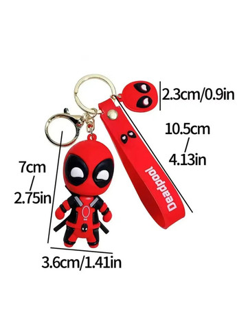 Брелок іграшка супергерой Дедпул DEADPOOL брелоки на рюкзак No Brand (328451048)