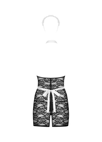 Эротический костюм горничной Servgirl costume черно-белый - CherryLove Obsessive (282966002)