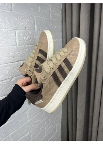 Бежевые демисезонные кроссовки мужские adidas campus 00s brown beige адидас кампус бежевые No Brand