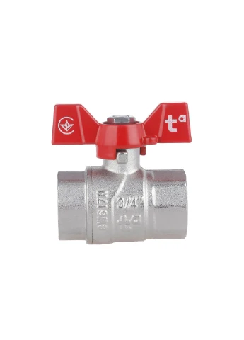 Кран шаровой SD Forte 3/4" ВР для воды (бабочка) SF602W20 Thermo Alliance (389552227)