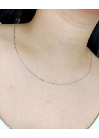 Цепь золотая женская якорное плетение 45 см, 1,31 г., Белое золото 585 проба Ц083 No Brand Ланцюжок (368785349)