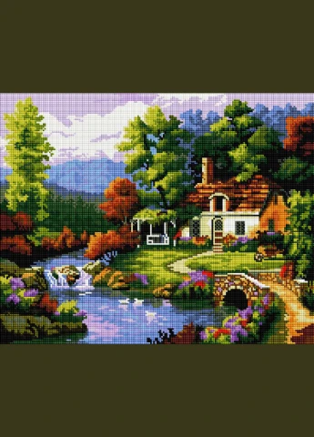 Набір алмазної мозаїки 40х50 Будинок моєї мрії SP004 ColorArt (299772433)