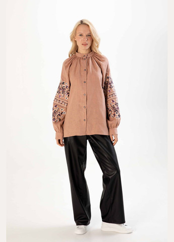 Бежева вишиванка жіноча "легіт" SVARGA (345557267)