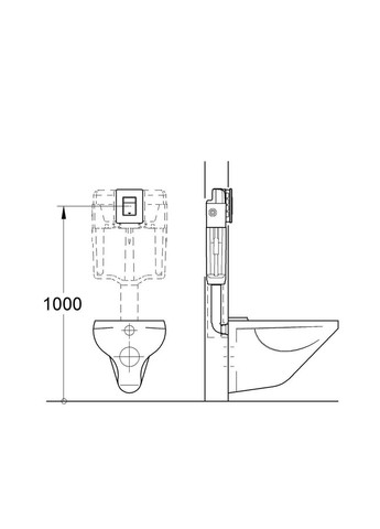 Комплект Унитаз ELLIPSE-0301-T3 + Инсталляция 38536001 + панель 38732000 (38536001ELLIPS0301T3) Grohe (351856367)