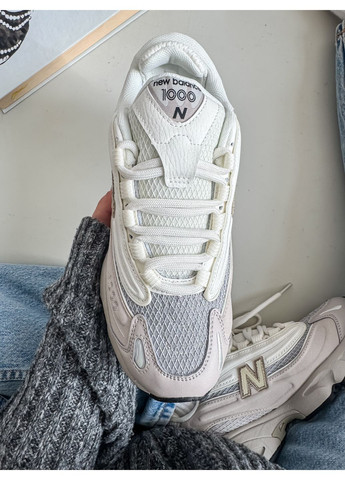 Кроссовки женские и мужские New Balance 1000 Grey White | Нью Беланс 1000 серые No Brand серые демисезоны (350879878)