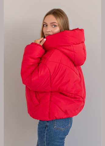 Червона зимня зимова куртка селін 44 червоний MioRichi