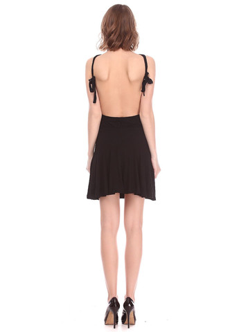 Чорна повсякденний сукня білий Mambo однотонна