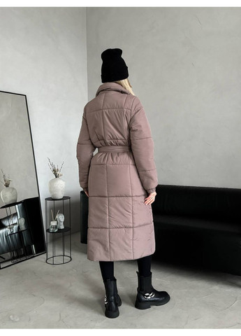 Темно-бежевое Женское зимнее пальто Osoblyva