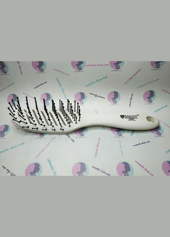 Гребінець продувний для укладання волосся білий матовий (18045PW) Salon Professional (299484345)