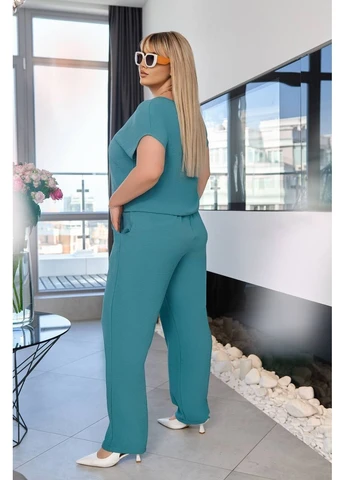 Женский костюм-LOVE батал Креп No Brand Р5203-540/1 (391385126)