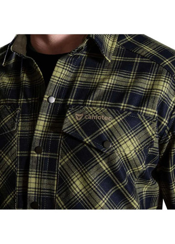 Комбінована сорочка буревій ogo tan green/navy Camotec
