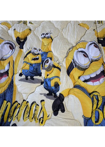 Детское одеяло полуторное 150х210 холлофайбер светло-желтое Миньоны осень/зима/весна DT4 Ananasko (368239348)