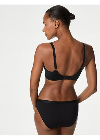 Чёрный бралетт бюстгальтер Marks & Spencer без косточек полиамид, эластан