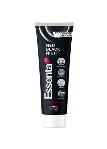 Зубная паста Neo Black Night, 75 мл Essenta Pro 8031447500107 (361855784)