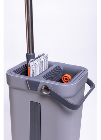 Телескопическая швабра с плоской насадкой и ведро для мытья пола и отжима комплект для уборки ProDobro (364192800)