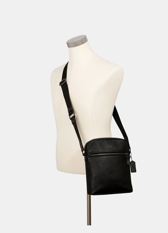 Сумка мужская кожаная Houston Black Coach (298426347)