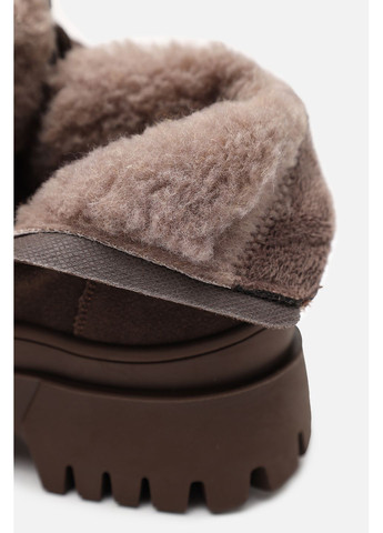 Зимние ботинки женские цвет шоколад cb-00281563 ALLSY
