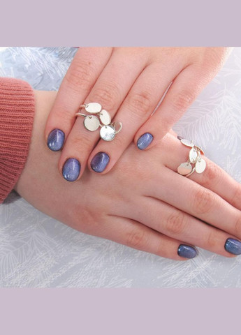 Срібна подвійна каблучка "Монетки" 16 на фалангу або палець No Brand (350667079)