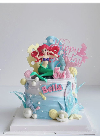 Фигурка Ариэль Русалочка Disney The Little Mermaid статуэтка принцесса, игрушка коллекционная, для торта No Brand (362495354)