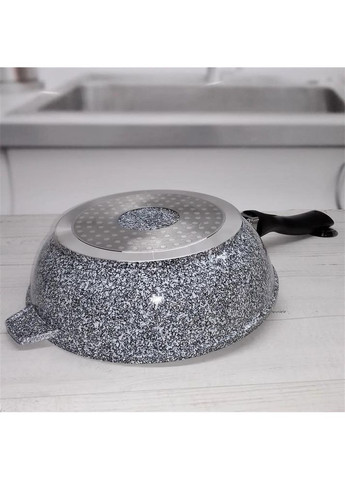 Глибока сковорідка з гранітним антипригарним покриттям 28 см 3.4 л EB-8022 Edenberg (360654514)