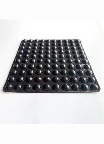 Відбійник для дверей (демпфер) Dory d=8мм, h=2мм силіконовий 100 штук на пластині чорний (R051128) No Brand (330778890)