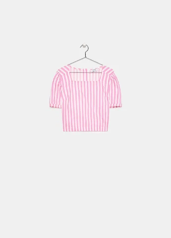 Топ лето,розовый в полоску, Bershka (337473969)