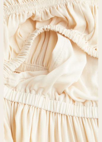 Бежевое кэжуал платье макси для беременных H&M однотонное