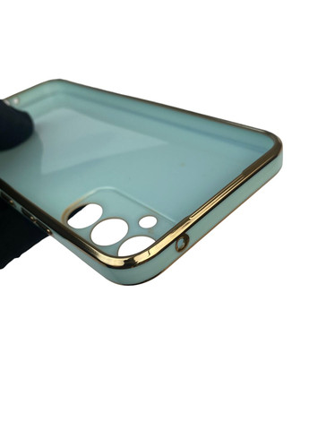 Чохол для Galaxy A34 5G (SM-A346E) з кільцем-підставкою із золотою окантовкою на самсунг а34 бірюзовий gs1 Samsung (366232966)