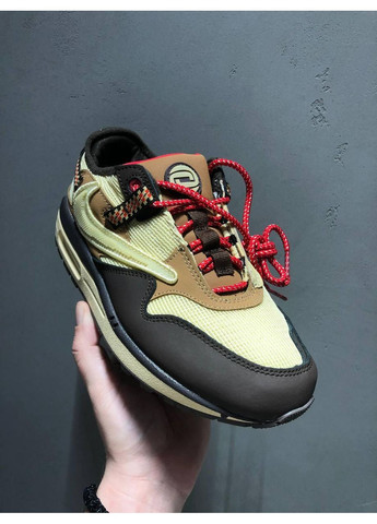 Бежевые демисезонные кроссовки мужские nike air max 87 x cactus j. baroque brown найк аир макс 87 No Brand