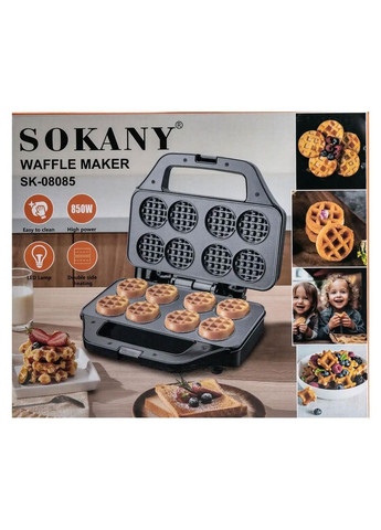 Вафельниця для круглих вафель 850 Вт SK-08085 Sokany (370802405)