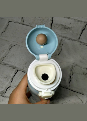 Термос детский с поилкой Акула 500 мл 22х6,5 см Голубой No Brand (327367844)