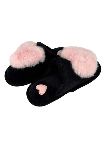 Кімнатні тапочки жіночі хутряні чорні 10230-2 Jomix (365042562)