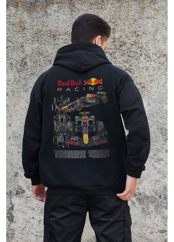 Чоловіче Утеплене Зіп Худі На Флісі Зіпер Kane З Принтом Redbull Without (362206964)