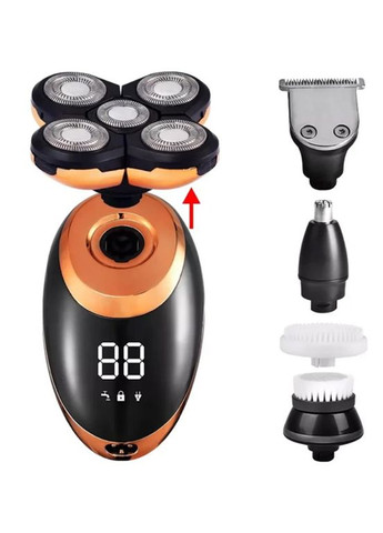 Электробритва и триммер мужской 5-в-1 для стрижки и ухода чёрный (2390000052) VGR V-316 (345562821)