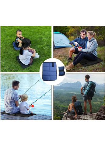 Туристическая сидушка Оксфорд 38х28 см водонепроницаемая подстилка для пикника и кемпинга складная ProDobro (365442940)