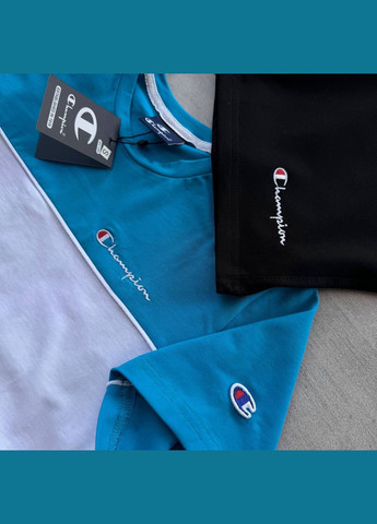 Синя 4 в 1 футболка 100% бавовна + шорти турецький кулір + 2 пари шкарпеток No Brand