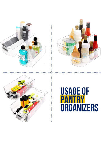 Набір органазерів для зберігання 6 шт прозорий Amazon (372166989)