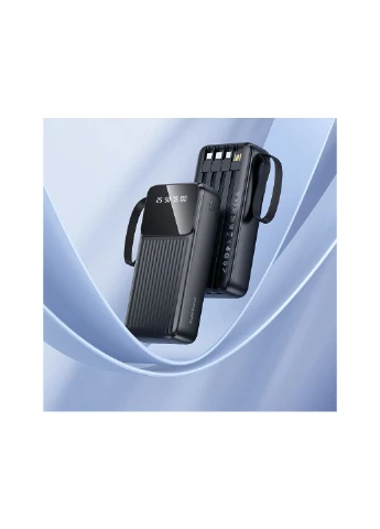 Зовнішній акумулятор power bank with 4 cables(20000mAh) Borofone BJ76A Smart (382348192)