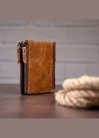 Гаманець чоловічий 14684 Cвітло-коричневий Vintage (298567077)